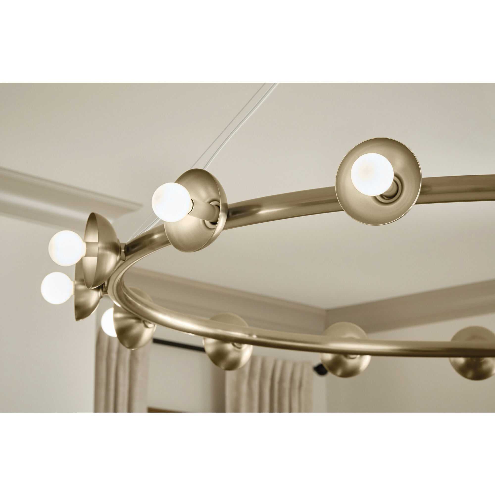 Palta 15 Light Champagne Bronze Chandelier Ceiling Light, 1 Tier, Large