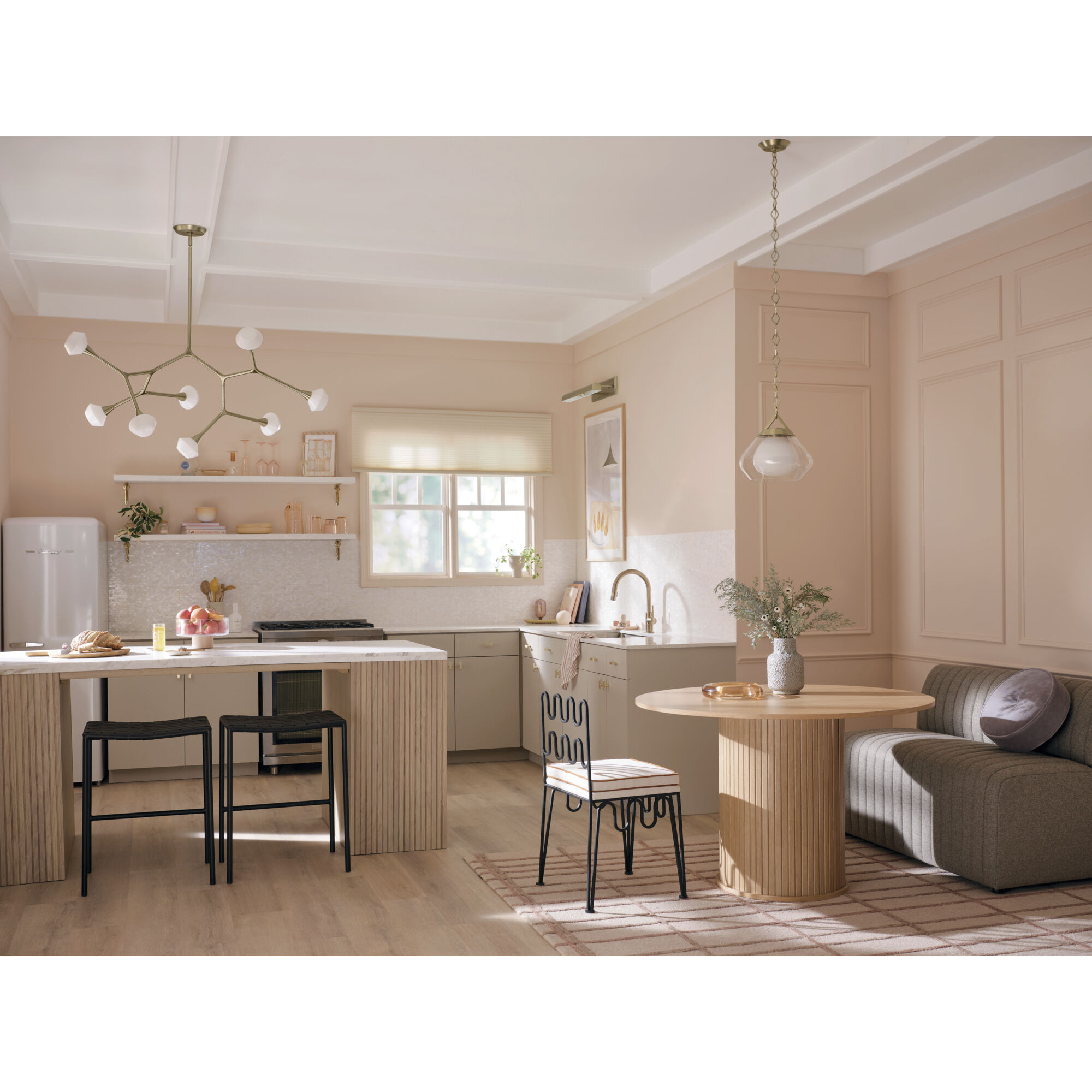 Cassius 8 Light 26.5 inch Champagne Bronze Chandelier Ceiling Light, Convertible