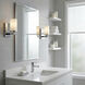 Crosby 1 Light 5 inch Chrome Wall Bracket Wall Light