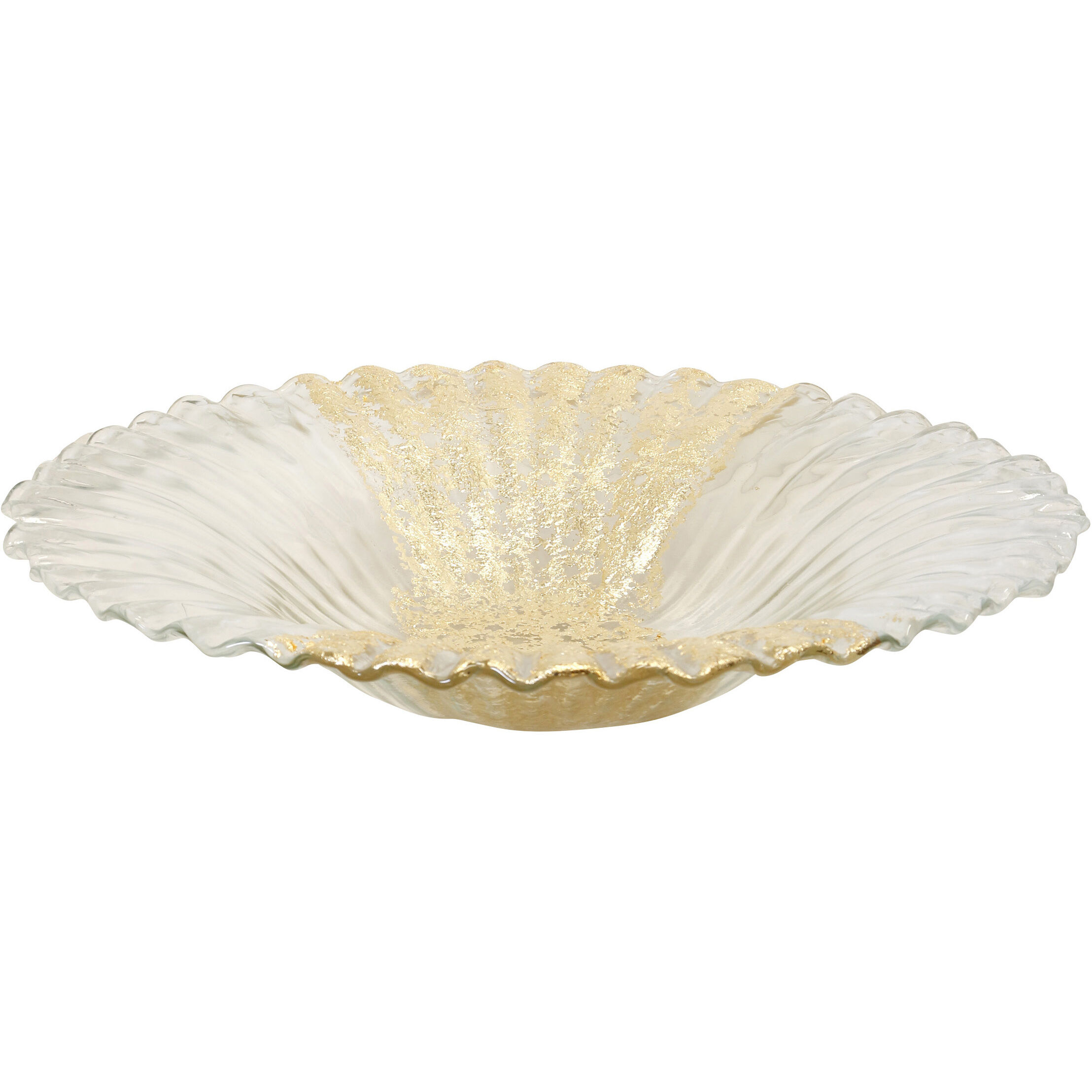 Cameron Transparent Crumbs Gold Centerpiece