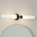 Truby 2 Light 25.75 inch Black Bath Vanity Light Wall Light
