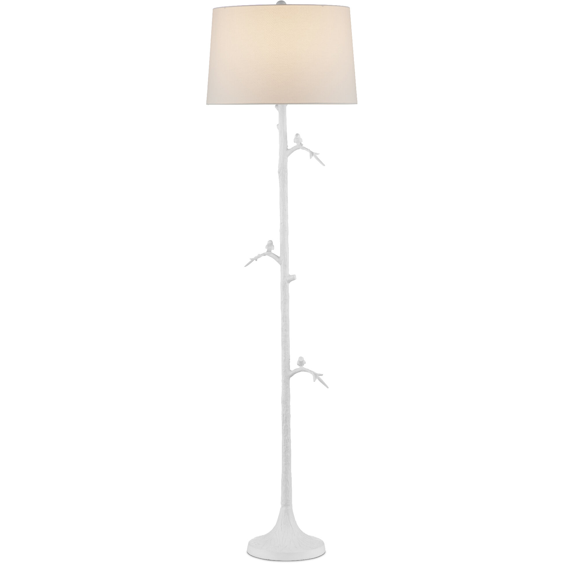 Piaf 69.5 inch 150 watt Gesso White Floor Lamp Portable Light