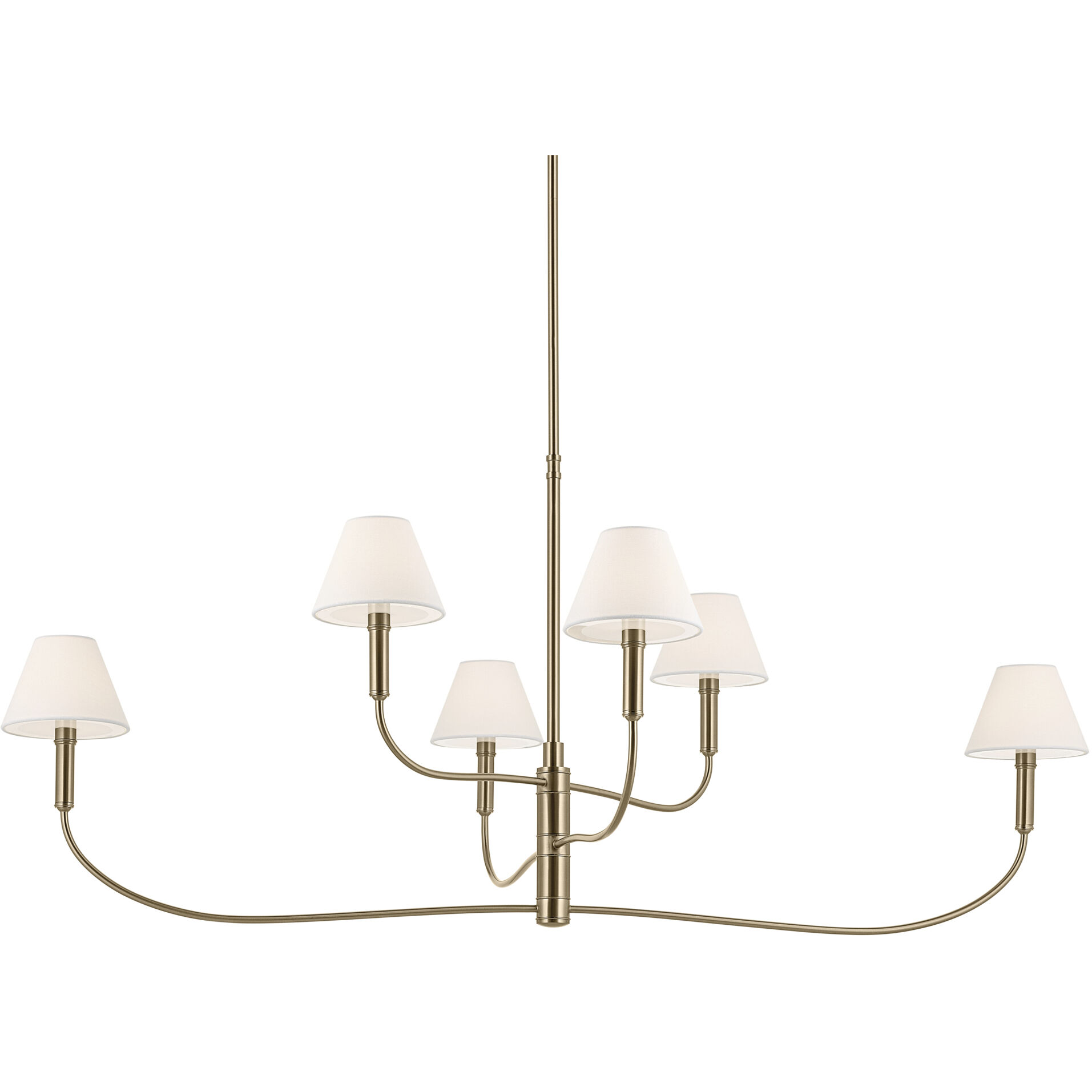 Eadie 6 Light 6 inch Champagne Bronze Chandelier Ceiling Light
