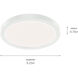 Ara LED White Flush Mount Light Ceiling Light