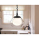 Nella 1 Light Black Pendant Ceiling Light