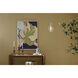 Everly 1 Light Brushed Nickel Pendant Ceiling Light in Clear