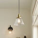 Avery 1 Light 8.25 inch Natural Brass Mini Pendant Ceiling Light