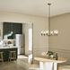 Winslow 6 Light Natural Brass Chandelier Ceiling Light, 1 Tier, Large