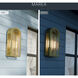 Marea 2 Light 25 inch Natural Brass Outdoor Wall Light