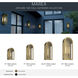 Marea 1 Light 17 inch Natural Brass Outdoor Wall Light