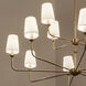 Pallas 12 Light 42.75 inch Brushed Natural Brass Chandelier Ceiling Light