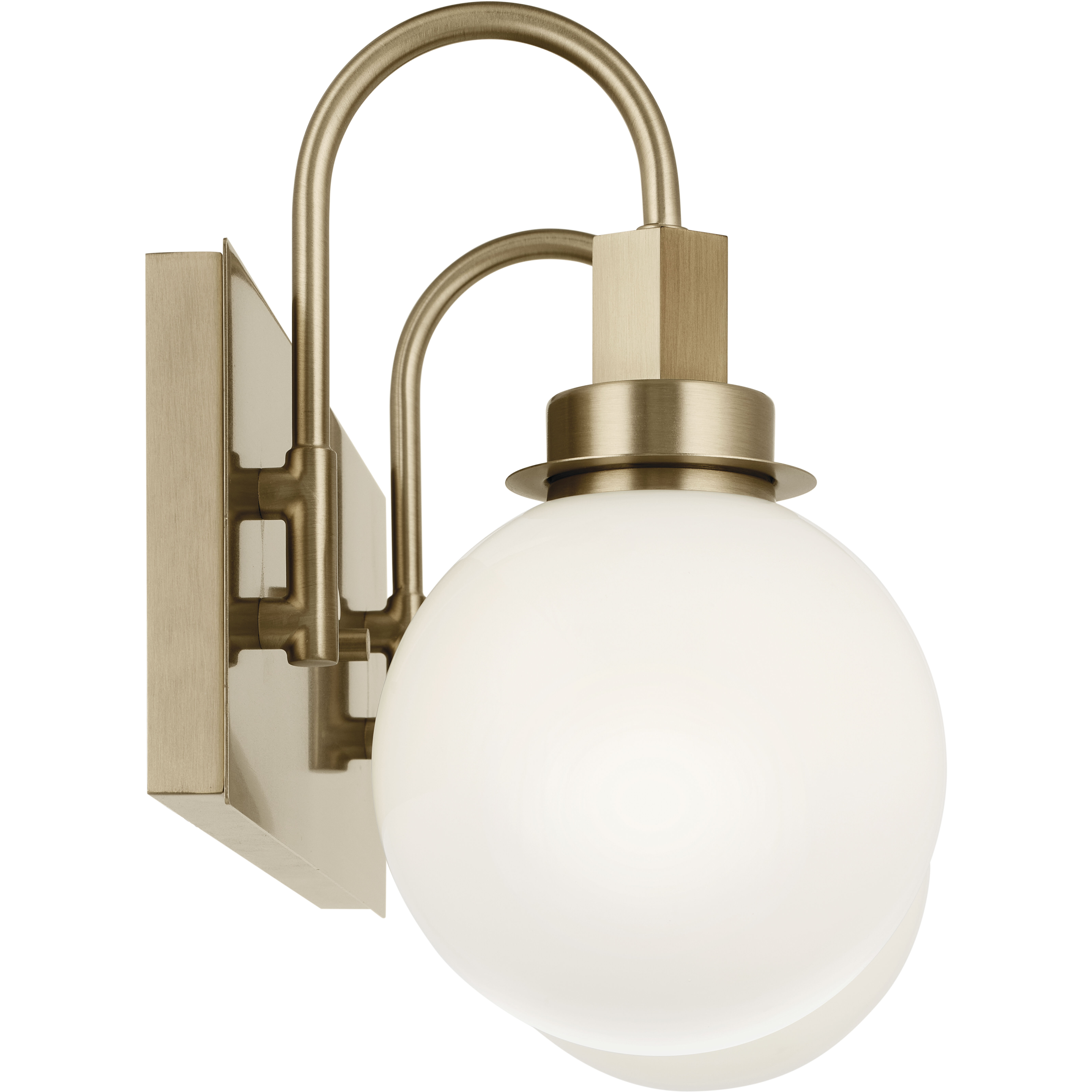Kichler 55150CPZ Hex LED 14.25 inch Champagne Bronze Bathroom Vanity Light Wall Light