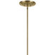 Pallas 8 Light Brushed Natural Brass Chandelier Ceiling Light