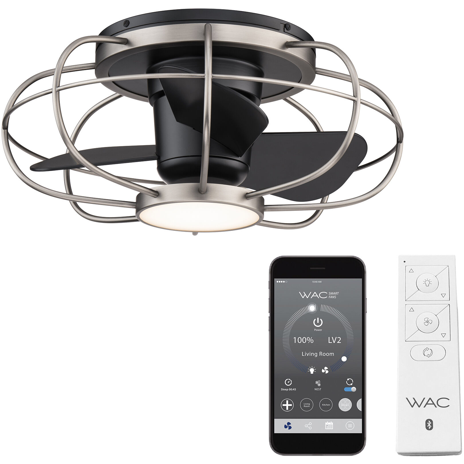 Aella Flush Mount Ceiling Fan