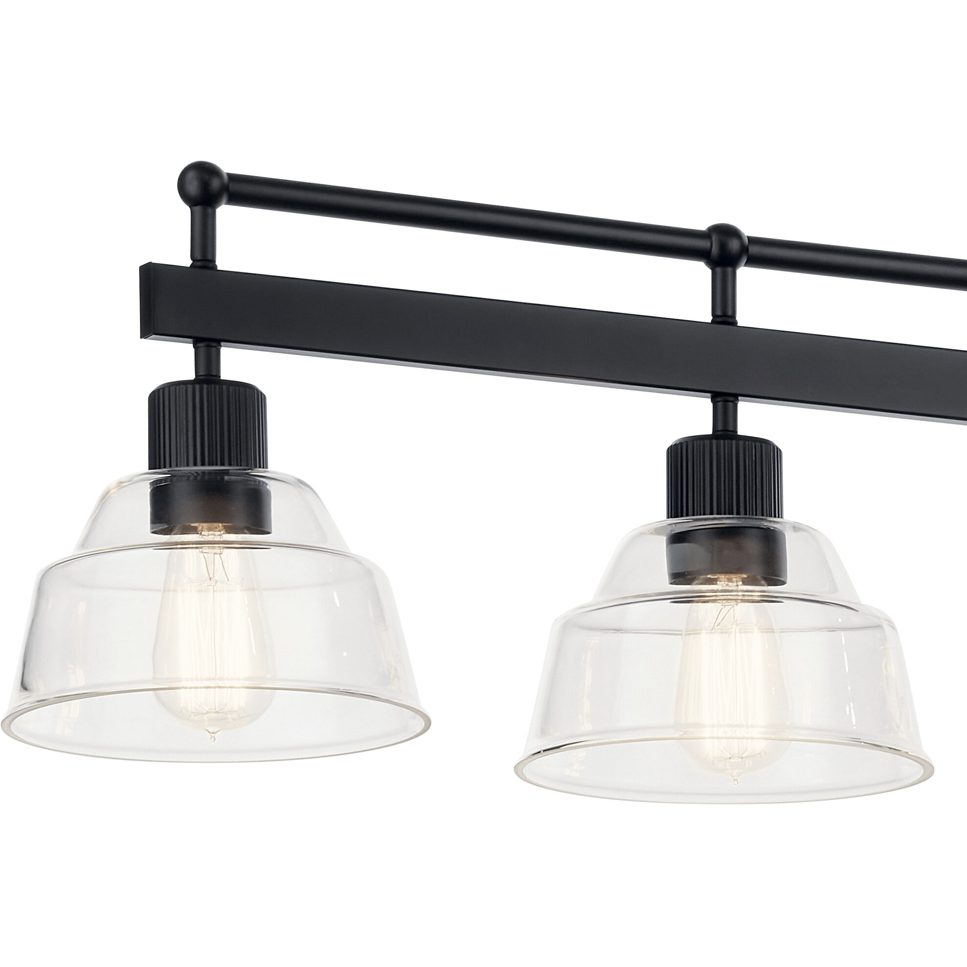 Kichler 52404BK Eastmont 5 Light 8 inch Black Chandelier Ceiling Light