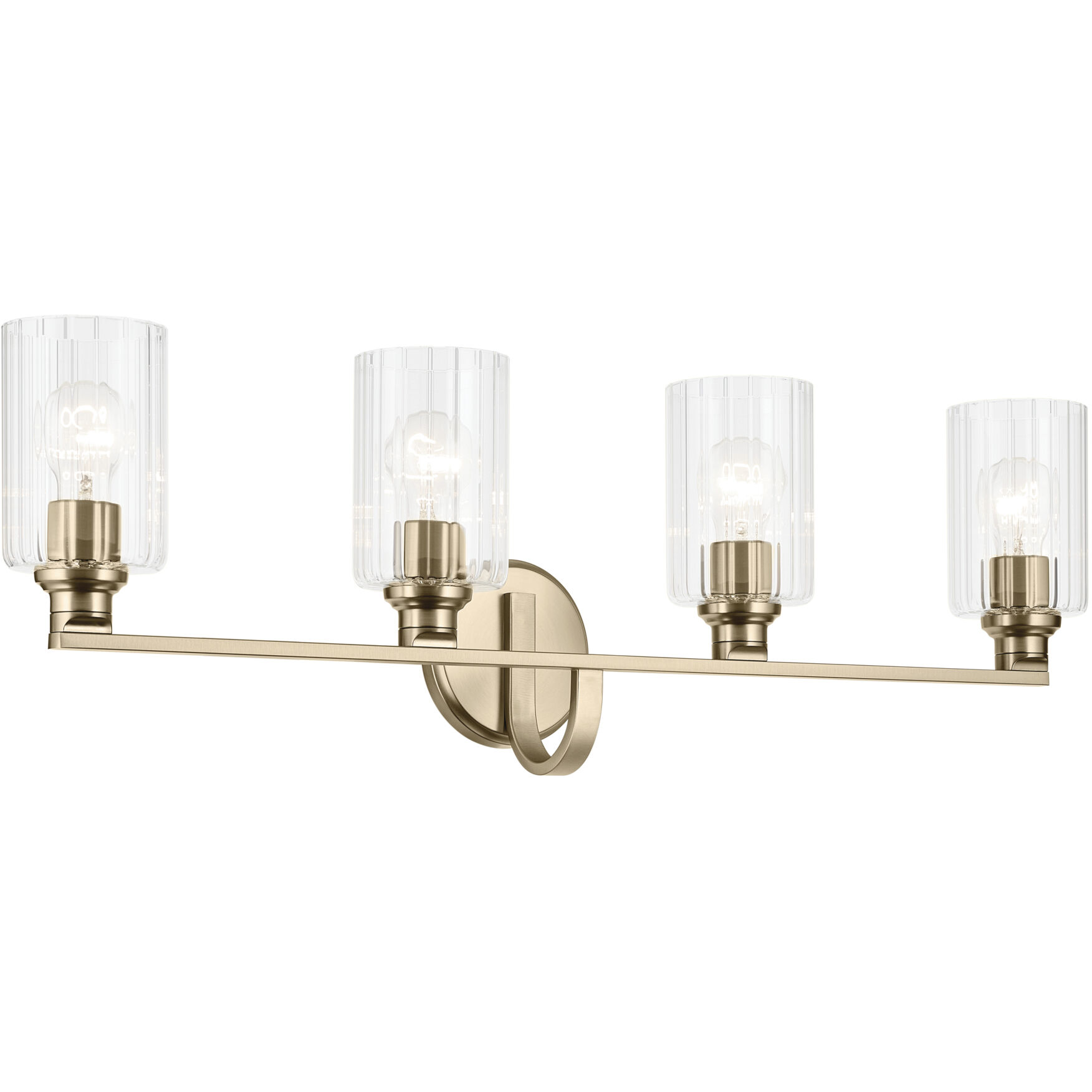 Gioe 4 Light 32.25 inch Champagne Bronze Vanity Light Wall Light