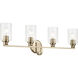 Gioe 4 Light 32.25 inch Champagne Bronze Vanity Light Wall Light