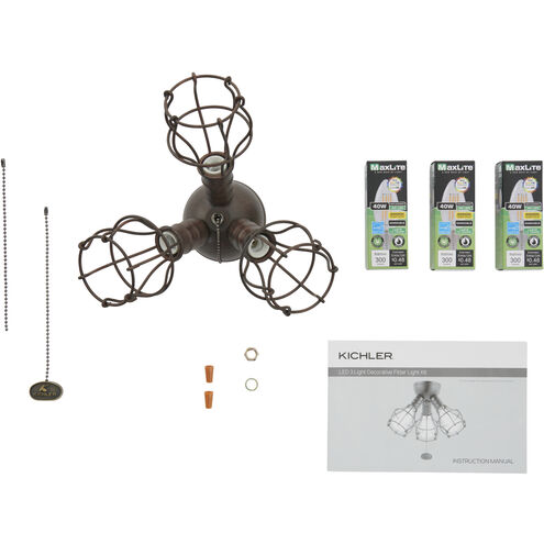 Accessory LED LED Integrated Tannery Bronze Fan Light Kits