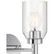 Madden 2 Light 14.25 inch Chrome Wall Mount Bath Wall Light, 2 Arm