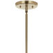 Velestino 4 Light 47.5 inch Champagne Bronze Linear Chandelier Ceiling Light