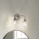 Meller 2 Light 15.25 inch Nickel Textured Bath Vanity Light Wall Light