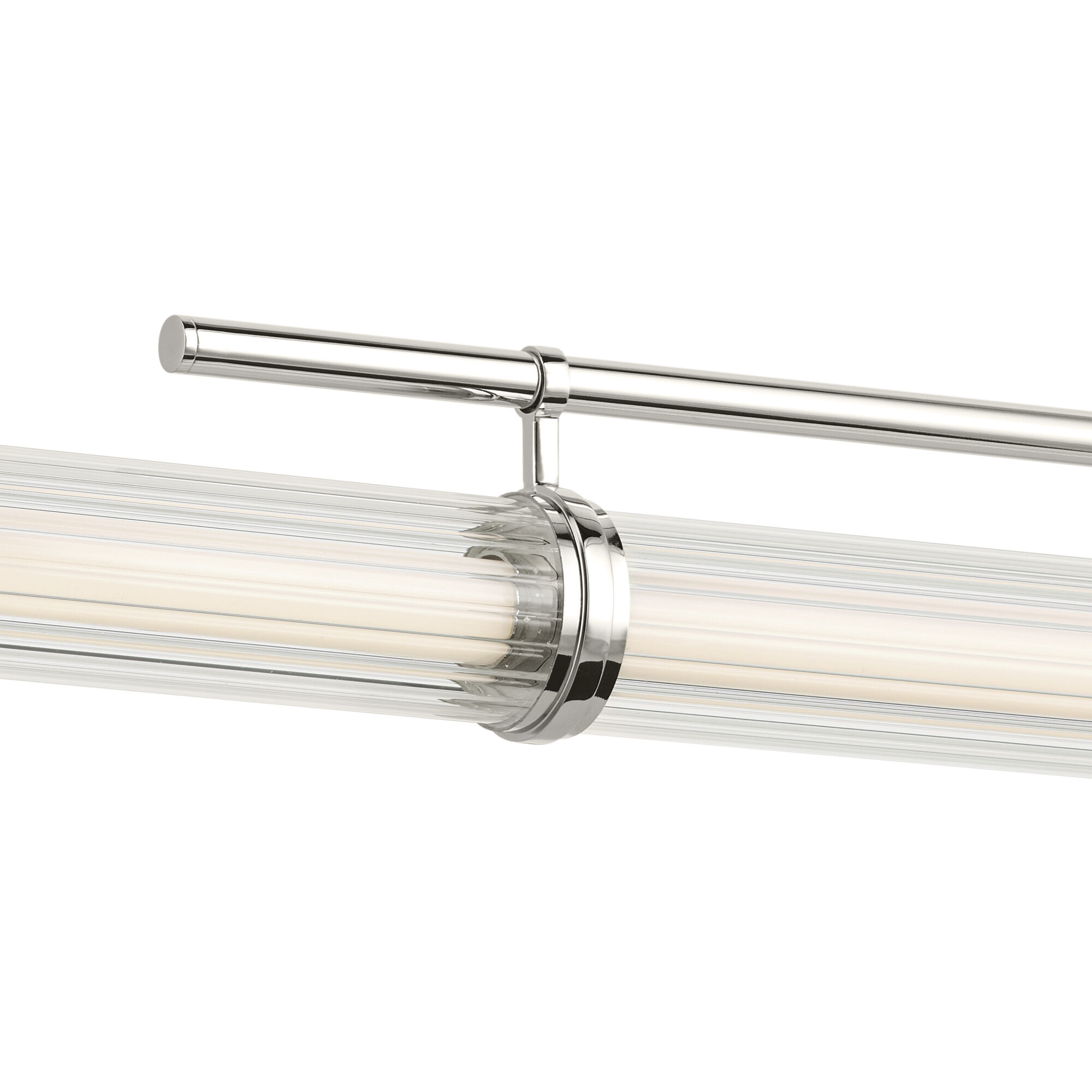 Riven LED 8 inch Polished Nickel Chandelier Linear Ceiling Light