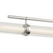 Riven Linear Chandelier Ceiling Light in Polished Nickel