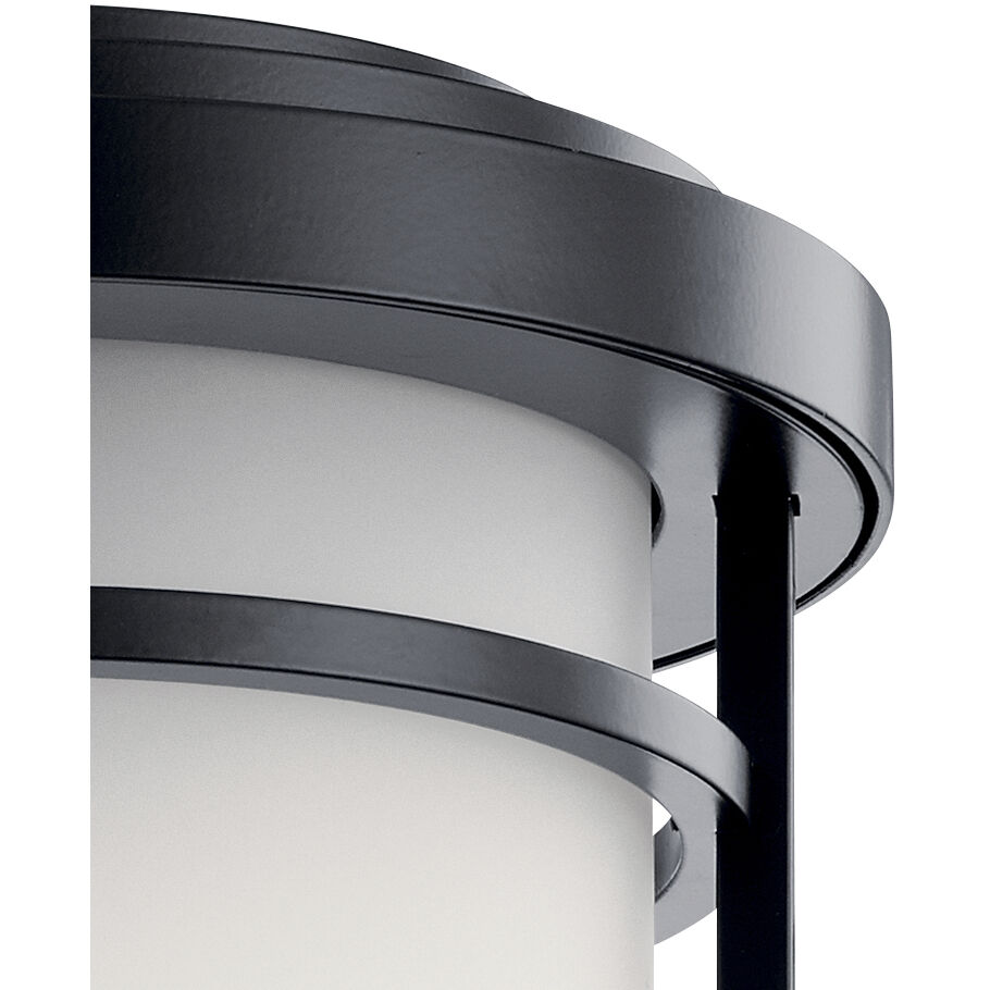 Toman 1 Light 22 inch Black Outdoor Post Lantern in Incandescent