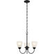 Jolie 3 Light Black Mini Chandelier Ceiling Light in Incandescent