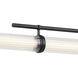 Riven Linear Chandelier Ceiling Light in Black