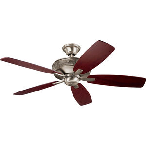 Monarch Ii 52 inch Burnished Antique Pewter with Dark Cherry Blades Ceiling Fan