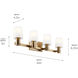 Adani 4 Light 30 inch Champagne Bronze Bath Bracket Wall Light, 4 Arm