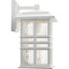 Beacon Square 1 Light 14 inch White Outdoor Wall, Medium
