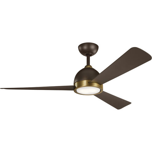 Incus 56 inch Satin Natural Bronze with Sat Nat Bronze Blades Ceiling Fan