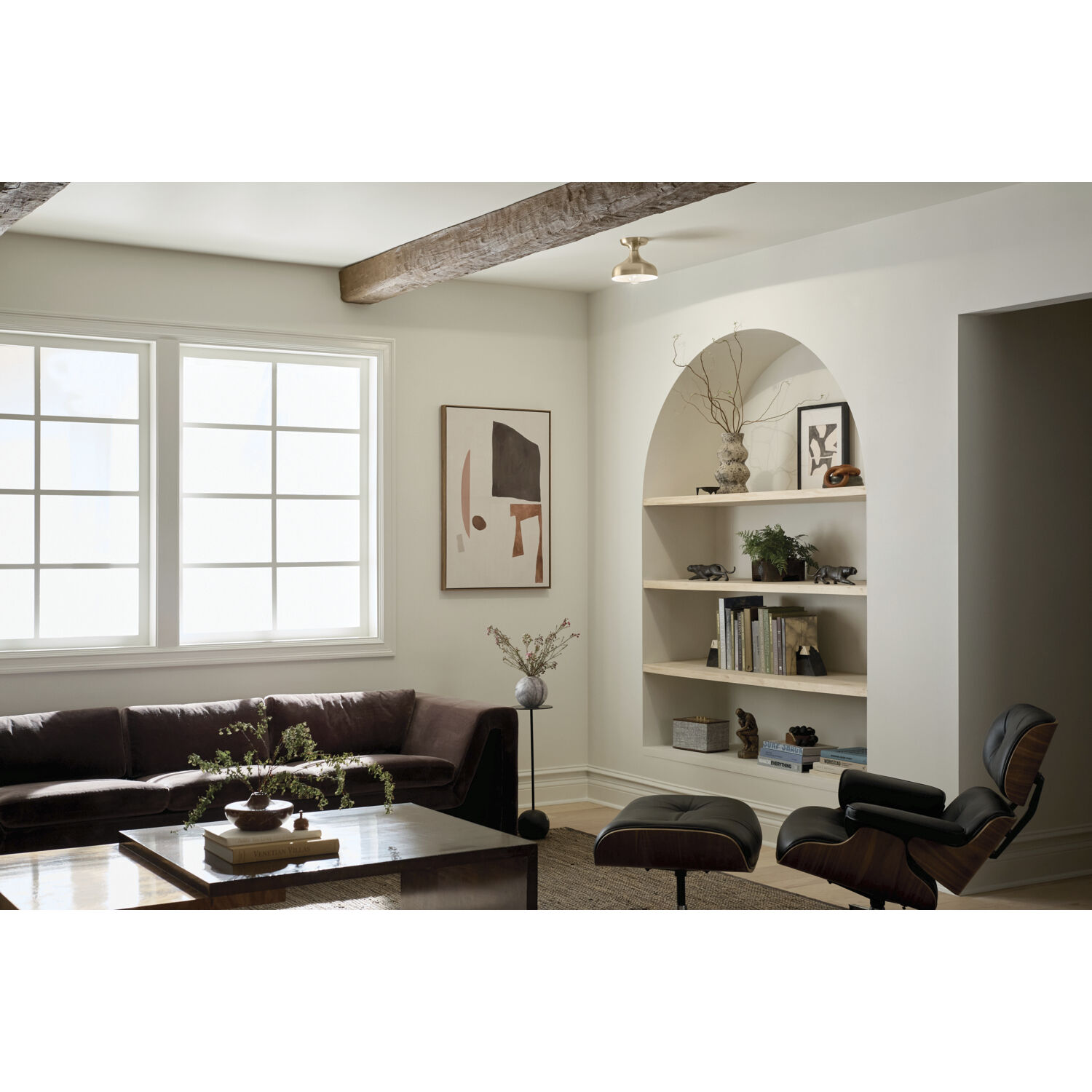 Kichler 52599CPZ Sisu LED 8 inch Champagne Bronze Semi Flush