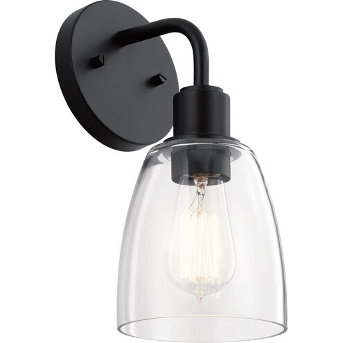 Meller 1 Light 6 inch Black Wall Bracket Wall Light