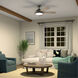 Verdi 56 inch Anvil Iron with Dist Antiq Gray Blades Ceiling Fan
