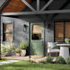 Hone 1 Light 18 inch Black Textured Outdoor Wall, Medium
