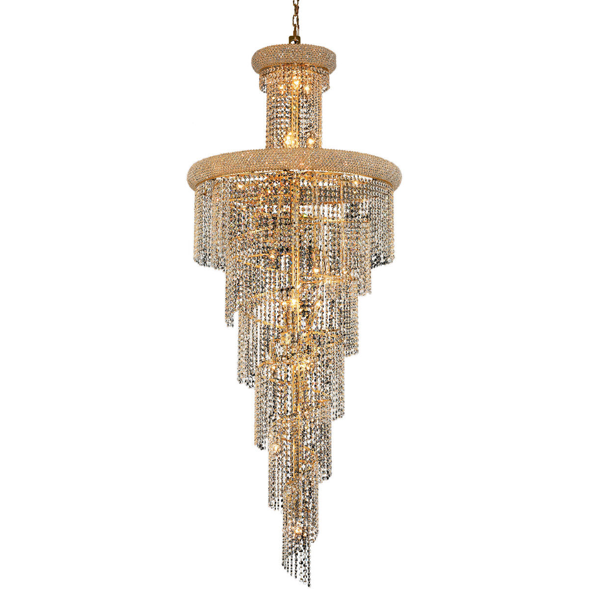 Spiral 28 Light 30.00 inch Foyer Pendant