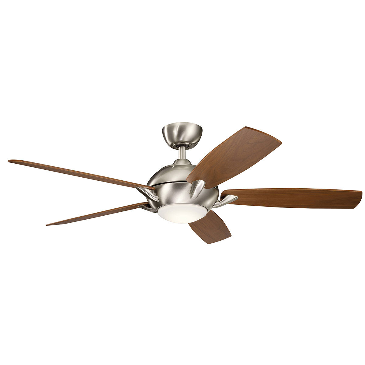 Geno 54 inch Brushed Stainless Steel with Silver Blades Ceiling Fan