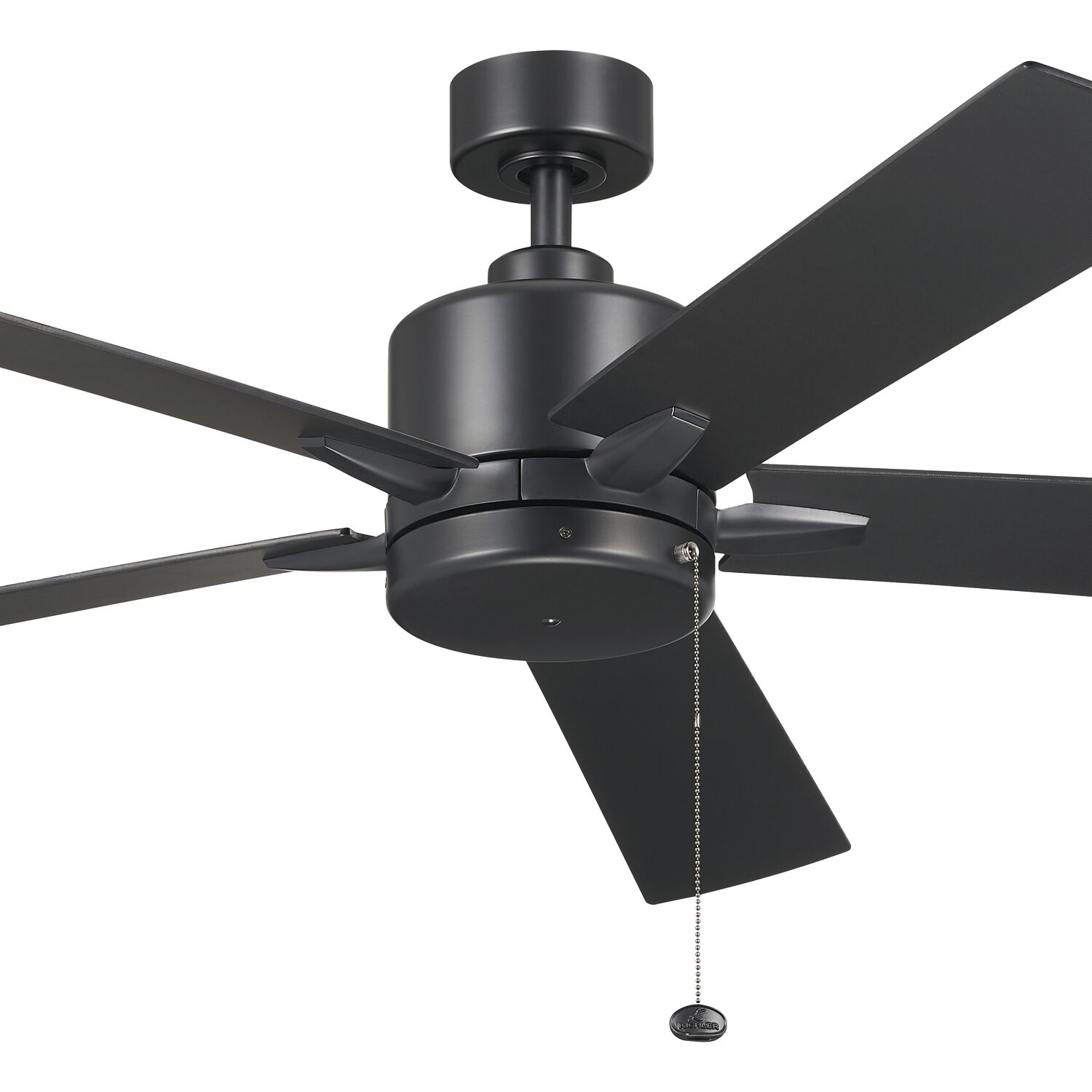 Kichler 330243SBK Lucian 60 inch Satin Black with Silver/Black 