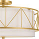 Birkleigh 4 Light 24 inch Classic Gold Flush Mount Ceiling Light