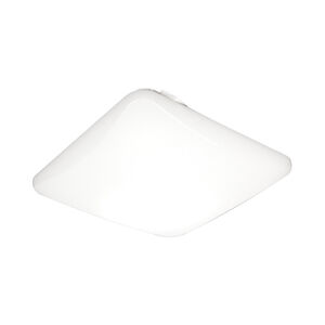 Residential LED 15 inch Matte White Flush Mount Ceiling Light