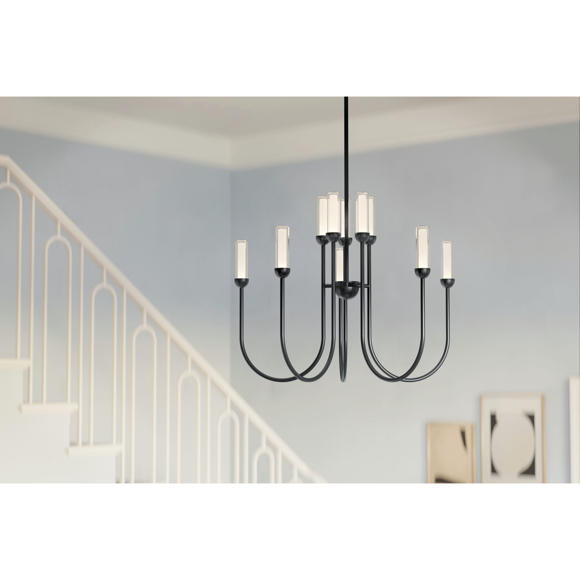 Moraine LED Black Chandelier Ceiling Light