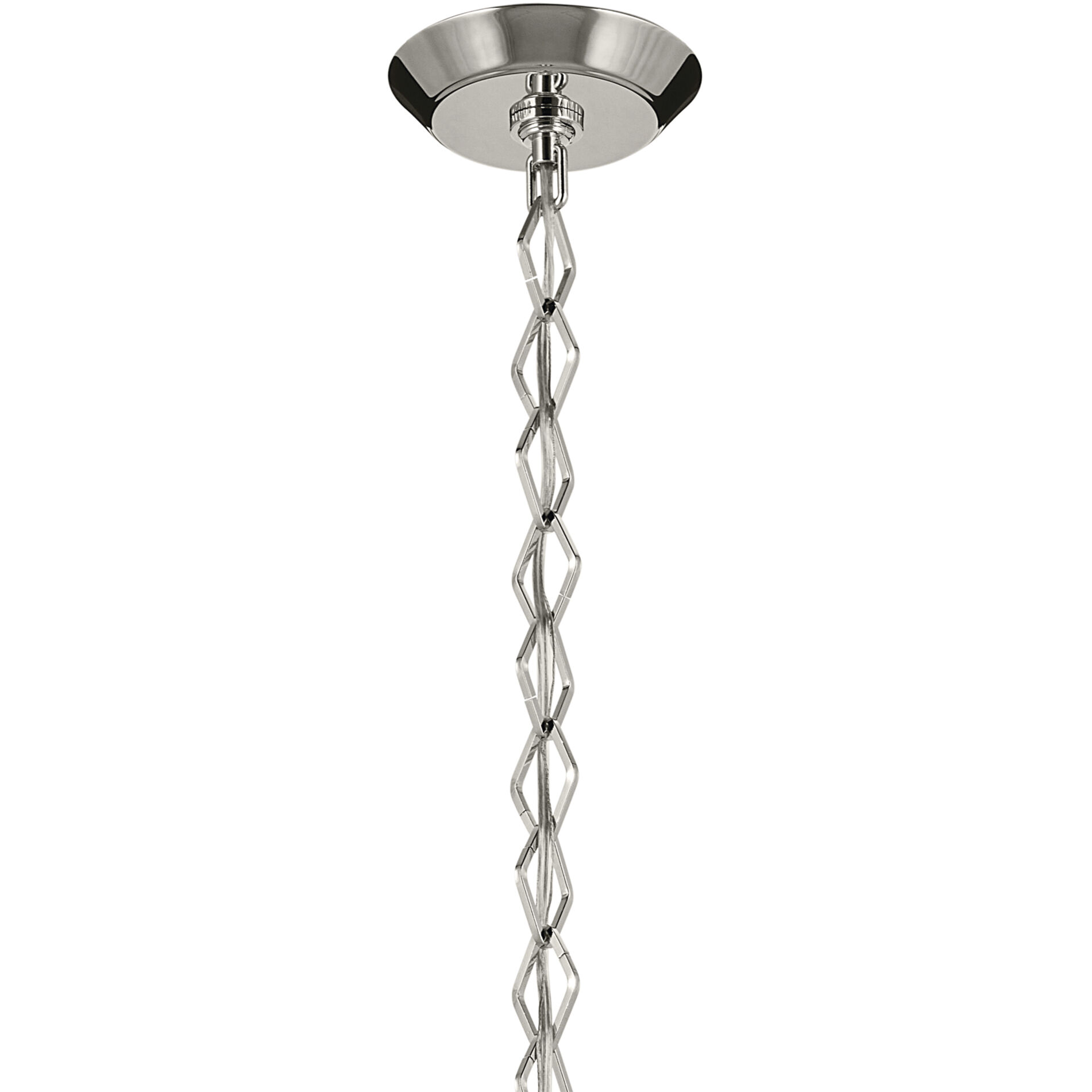 Nella 1 Light Polished Nickel Pendant Ceiling Light