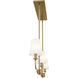 Pallas 3 Light 4.5 inch Brushed Natural Brass Chandelier Ceiling Light