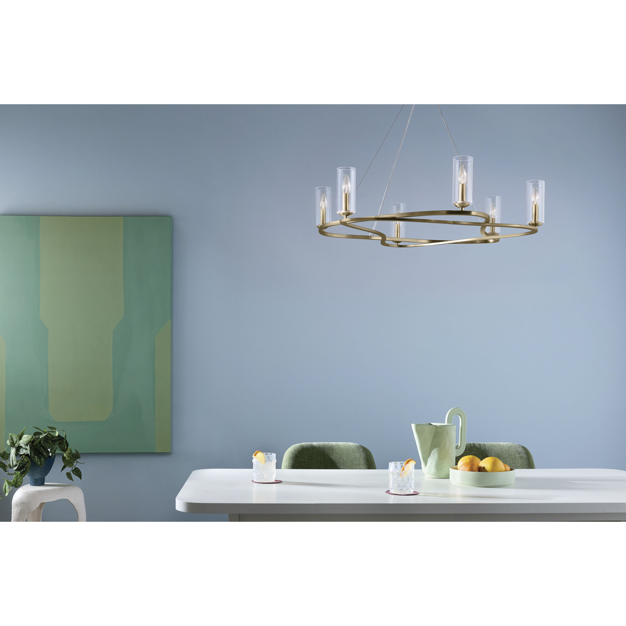 Harpin 6 Light Champagne Bronze Chandelier Ceiling Light