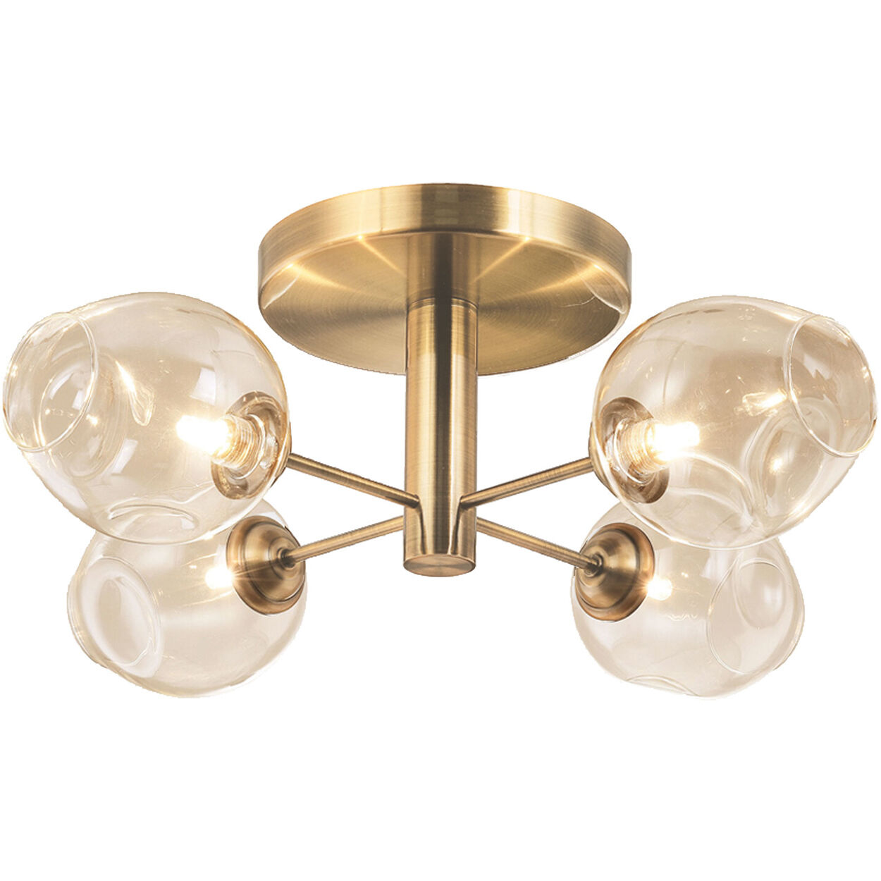 Abii 4 Light 20.50 inch Semi-Flush Mount