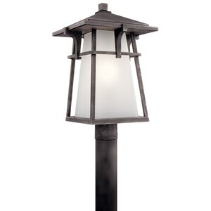 Beckett LED 20 inch Weathered Zinc Outdoor Post Lantern