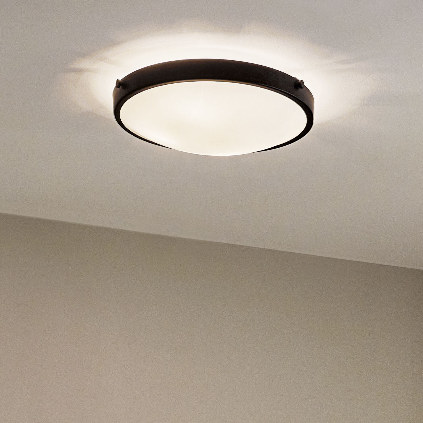 Lytham 3 Light 17.25 inch Black Flush Mount Ceiling Light